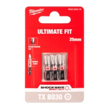 Bit udarowy Milwaukee SHOCKWAVE IMPACT DUTY TORX BO 30 / 25 mm (3szt) – widok 2 Bit udarowy Milwaukee SHOCKWAVE IMPACT DUTY TORX BO 30 / 25 mm (3szt) – widok 2