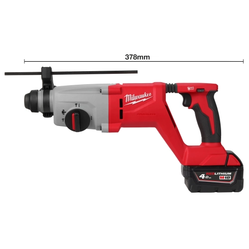 M18 BLHACD26-402X SDS-PLUS Młotowiertarka 26 mm 2,6J Milwaukee – 378 mm długości
