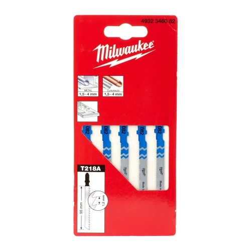 Brzeszczot do wyrzynarki do cięcia po łuku metalu Milwaukee 55 mm 1.2 TPI (5szt)