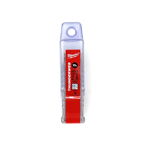 Wiertło do metalu Milwaukee HSS-G THUNDERWEB fi 2,6X57 mm (10SZT)