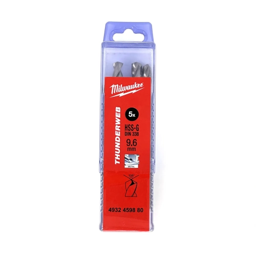 Wiertło do metalu Milwaukee HSS-G THUNDERWEB fi 9,6X133 mm (5SZT)