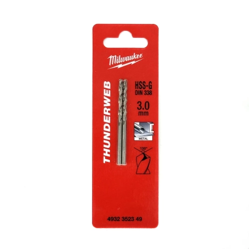 Wiertło do metalu Milwaukee HSS-G THUNDERWEB fi 3,0x61 mm /2SZT