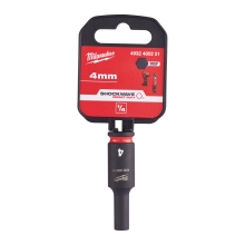 Nasadka udarowa 1/4″ długa Milwaukee SHOCKWAVE IMPACT DUTY 4 mm – widok 2 Nasadka udarowa 1/4″ długa Milwaukee SHOCKWAVE IMPACT DUTY 4 mm – widok 2
