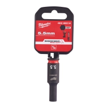 Nasadka udarowa 1/4″ długa Milwaukee SHOCKWAVE IMPACT DUTY 5,5 mm – widok 2 Nasadka udarowa 1/4″ długa Milwaukee SHOCKWAVE IMPACT DUTY 5,5 mm – widok 2