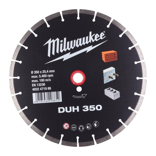 Tarcza diamentowa DUH 350 mm Milwaukee