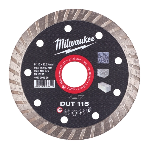 Tarcza diamentowa pełna DUT 115 mm Milwaukee