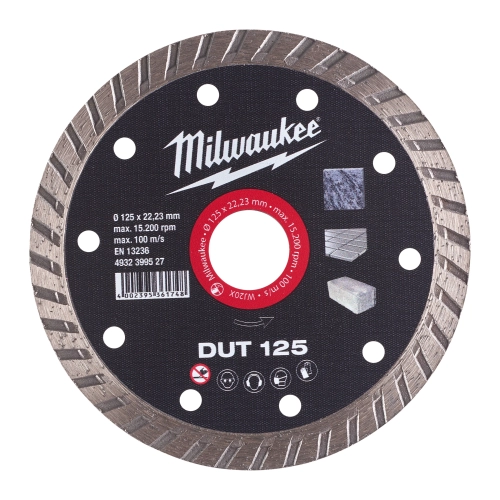 Tarcza diamentowa pełna DUT 125 mm Milwaukee