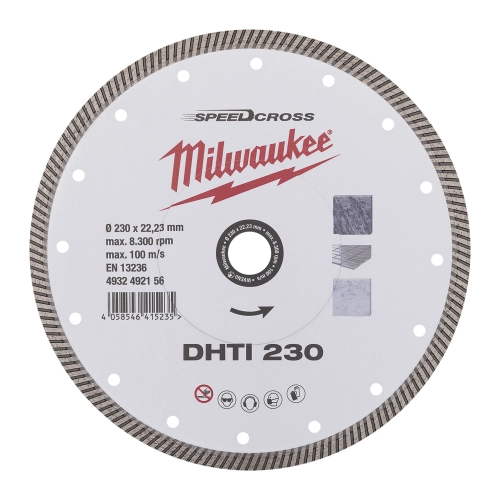 Tarcza diamentowa pełna Milwaukee SPEEDCROSS DHTi 230 mm