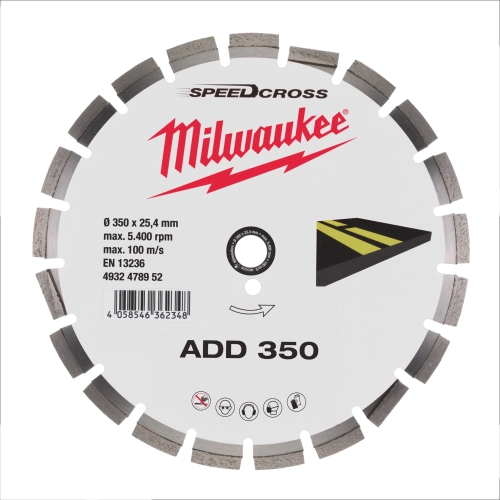 Tarcza diamentowa do asfaltu Milwaukee SPEEDCROSS ADD 350 mm