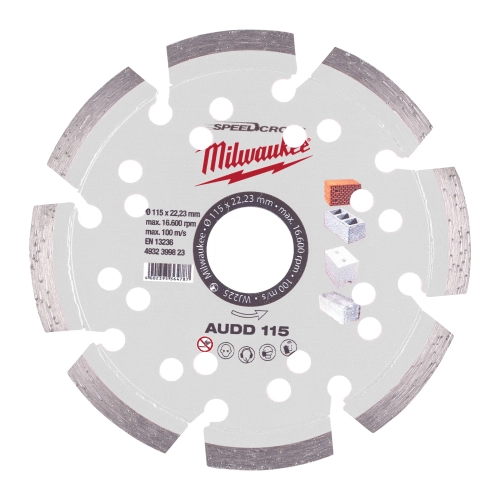 Tarcza diamentowa Milwaukee SPEEDCROSS AUDD 115 mm