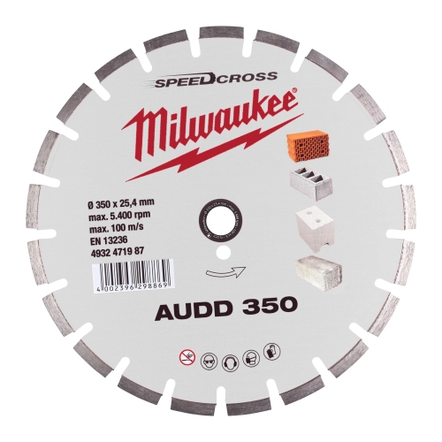 Tarcza diamentowa Milwaukee SPEEDCROSS AUDD 350 mm