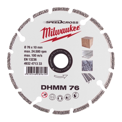 Tarcza diamentowa Milwaukee SPEEDCROSS dhmm 76 mm do M12 FCOT