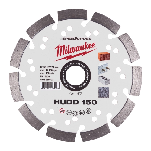 Tarcza diamentowa Milwaukee SPEEDCROSS HUDD 150 mm