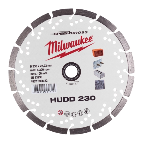 Tarcza diamentowa Milwaukee SPEEDCROSS HUDD 230 mm