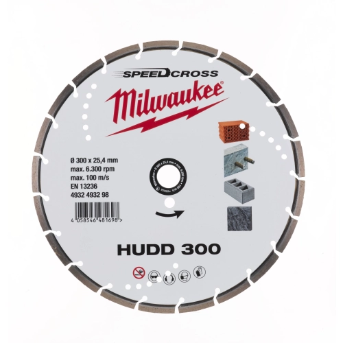Tarcza diamentowa Milwaukee SPEEDCROSS HUDD 300 mm