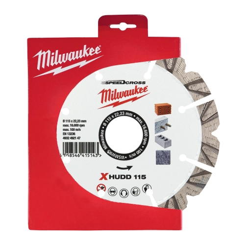 Tarcza diamentowa Milwaukee SPEEDCROSS PREMIUM X-HUDD 115 mm – widok 2