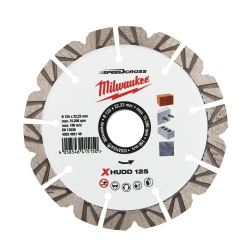 Tarcza diamentowa Milwaukee SPEEDCROSS PREMIUM X-HUDD 125 mm