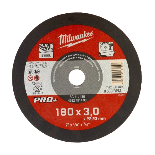 Tarcza do metalu Milwaukee pro+ fi 180x3 mm SC 41