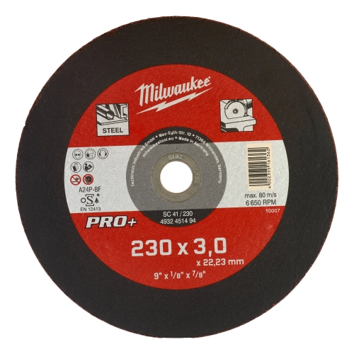 Tarcza do metalu Milwaukee pro+ fi 230x3 mm SC 41