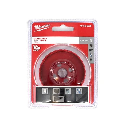 Wiertło 5/8″X18 do płytek Milwaukee DIAMOND MAX 64 mm