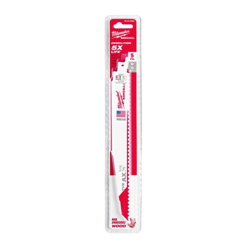 Brzeszczot do drewna Milwaukee AX 230x5 TPI (5szt) – widok 2