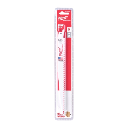 Brzeszczot do drewna Milwaukee THIN KERF 230x5 TPI (5szt) – widok 2