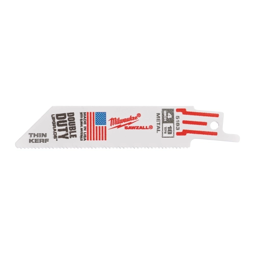 Brzeszczot do metalu Milwaukee THIN KERF 100x18 TPI (5szt) – widok 2