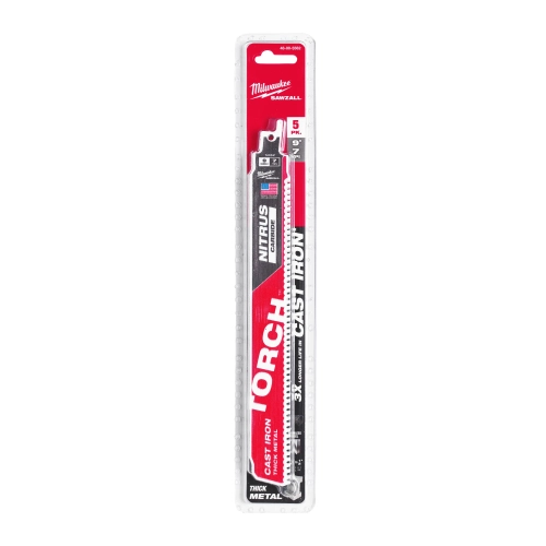Brzeszczot do metalu Milwaukee TORCH NITRUS CARBIDE z węglikiem 230 mm (5szt) – widok 2