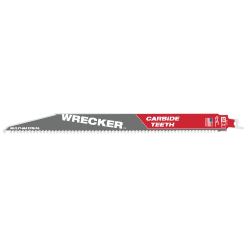 Brzeszczot do różnych materiałów Milwaukee WRECKER z węglikiem 300x6 TPI