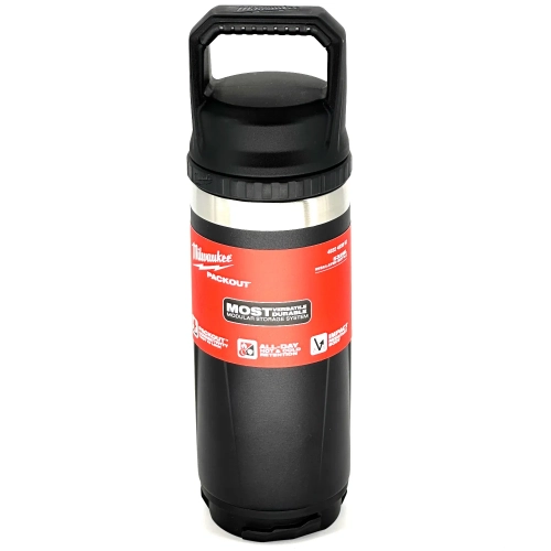 Czarna termiczna butelka (kubek) z pokrywką PACKOUT Milwaukee 532 ml