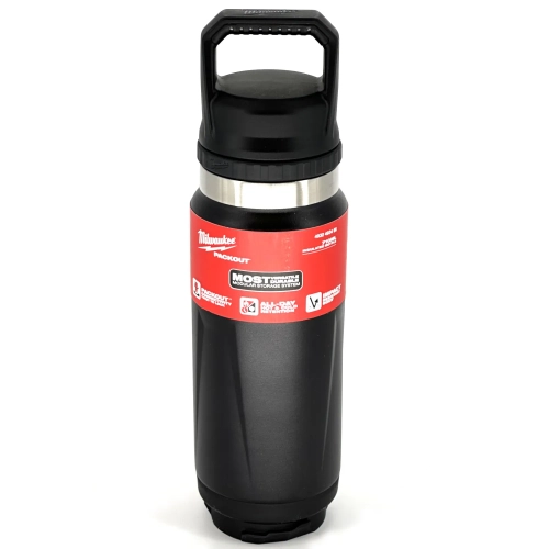 Czarna termiczna butelka (kubek) z pokrywką PACKOUT Milwaukee 710 ml