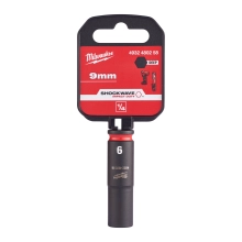 Nasadka udarowa 1/4″ długa Milwaukee SHOCKWAVE IMPACT DUTY 9 mm – widok 2
