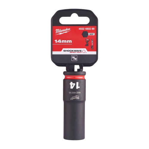 Nasadka udarowa długa 3/8″ Milwaukee SHOCKWAVE IMPACT DUTY 14 mm