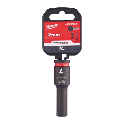 Nasadka udarowa długa 3/8″ Milwaukee SHOCKWAVE IMPACT DUTY 7 mm