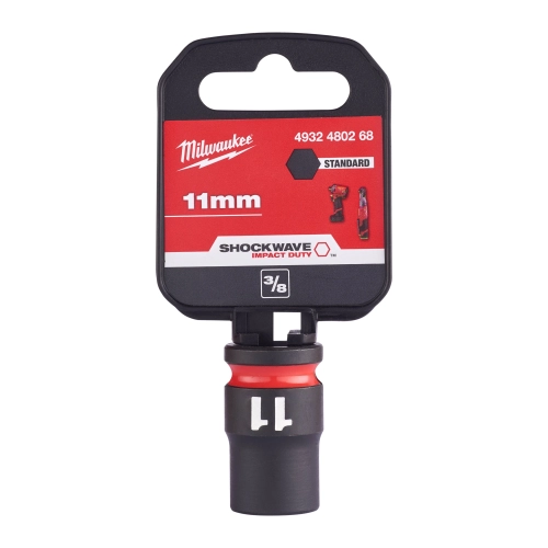 Nasadka udarowa krótka 3/8″ Milwaukee SHOCKWAVE IMPACT DUTY 11 mm