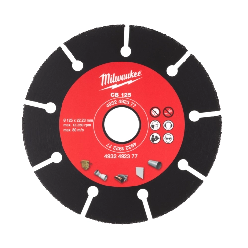 Tarcza z nasypem z węglika wolframu Milwaukee fi 125x1 mm