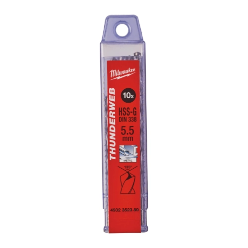 Wiertło do metalu Milwaukee HSS-G THUNDERWEB fi 5,5X93 mm (10SZT)