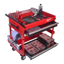 Wózek narzędziowy Milwaukee TOOLGUARD 102 cm z półkami – widok 2