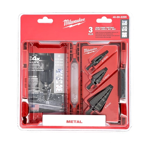 Zestaw wierteł stopniowych Milwaukee 3SZT (4-12 mm, 4-20 mm, 6-35 mm)