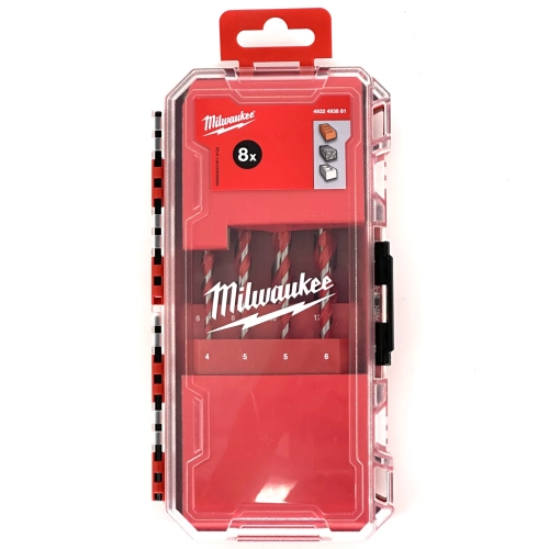 Zestaw wierteł do betonu PREMIUM Milwaukee fi 4-12 mm (8szt)