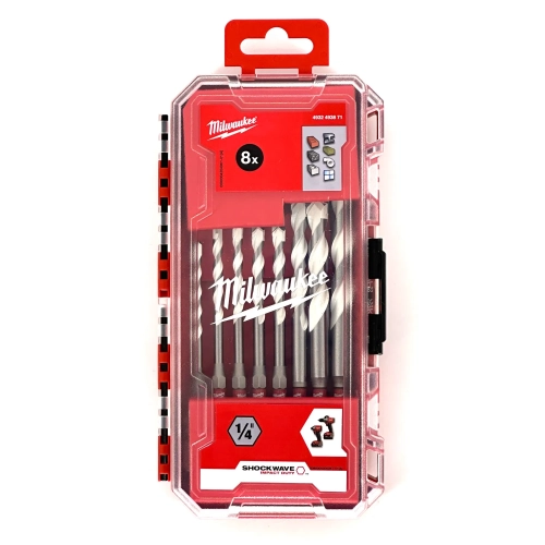 Zestaw wierteł uniwersalnych Milwaukee HEX 4-12 mm (8SZT)