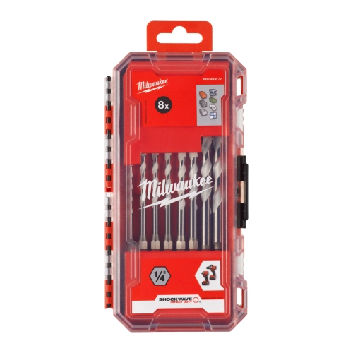 Zestaw wierteł uniwersalnych Milwaukee HEX 4-10 mm (8SZT)