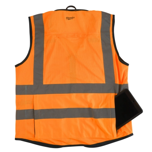 Kamizelka odblaskowa pomarańczowa Milwaukee PREMIUM L/XL – widok 2