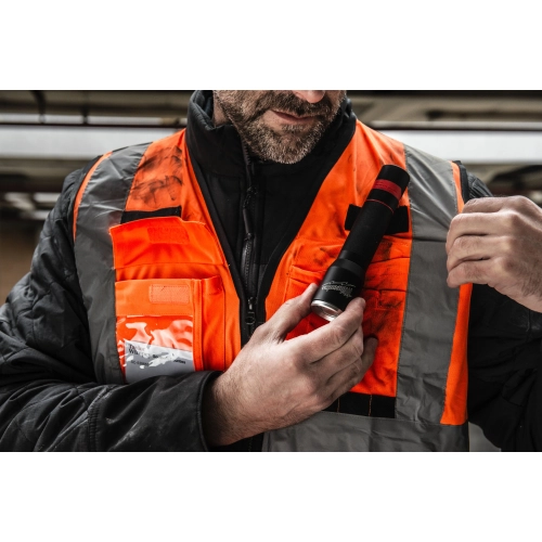 Kamizelka odblaskowa pomarańczowa Milwaukee PREMIUM L/XL – widok 7