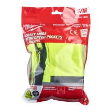 Kamizelka odblaskowa żółta Milwaukee PREMIUM S/M – widok 2