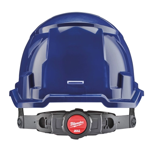 Kask hełm ochronny Milwaukee BOLT100 niewentylowany niebieski – widok 2