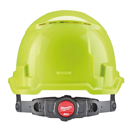 Kask hełm ochronny Milwaukee BOLT100 wentylowany jaskrawy żółty – widok 2