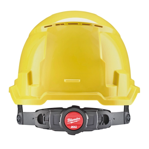 Kask hełm ochronny Milwaukee BOLT100 wentylowany żółty