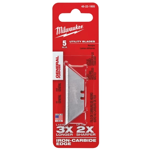 Trapezowe ostrza wymienne do nożyków ręcznych Milwaukee 62 mm 5 szt – widok 2