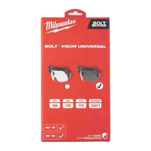 Uniwersalne okulary przyciemniane do kasków BOLT Milwaukee